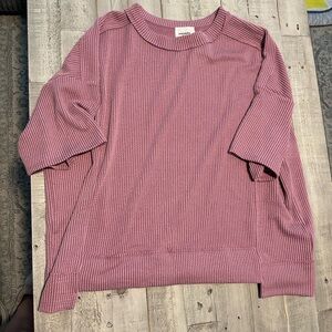 Andree Mauve Short Sleeve Top